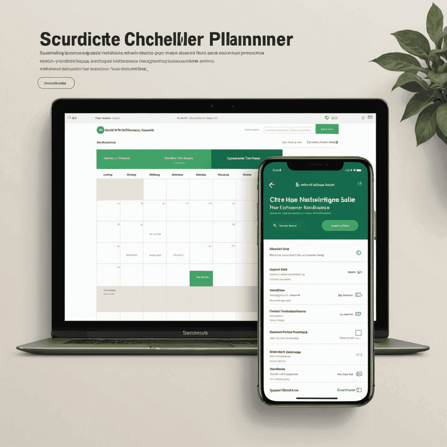 Screenshot of the scheduleplanner website homepage, showcasing a clean and minimalistic design with a prominent call-to-action button for quick mobile recharge.