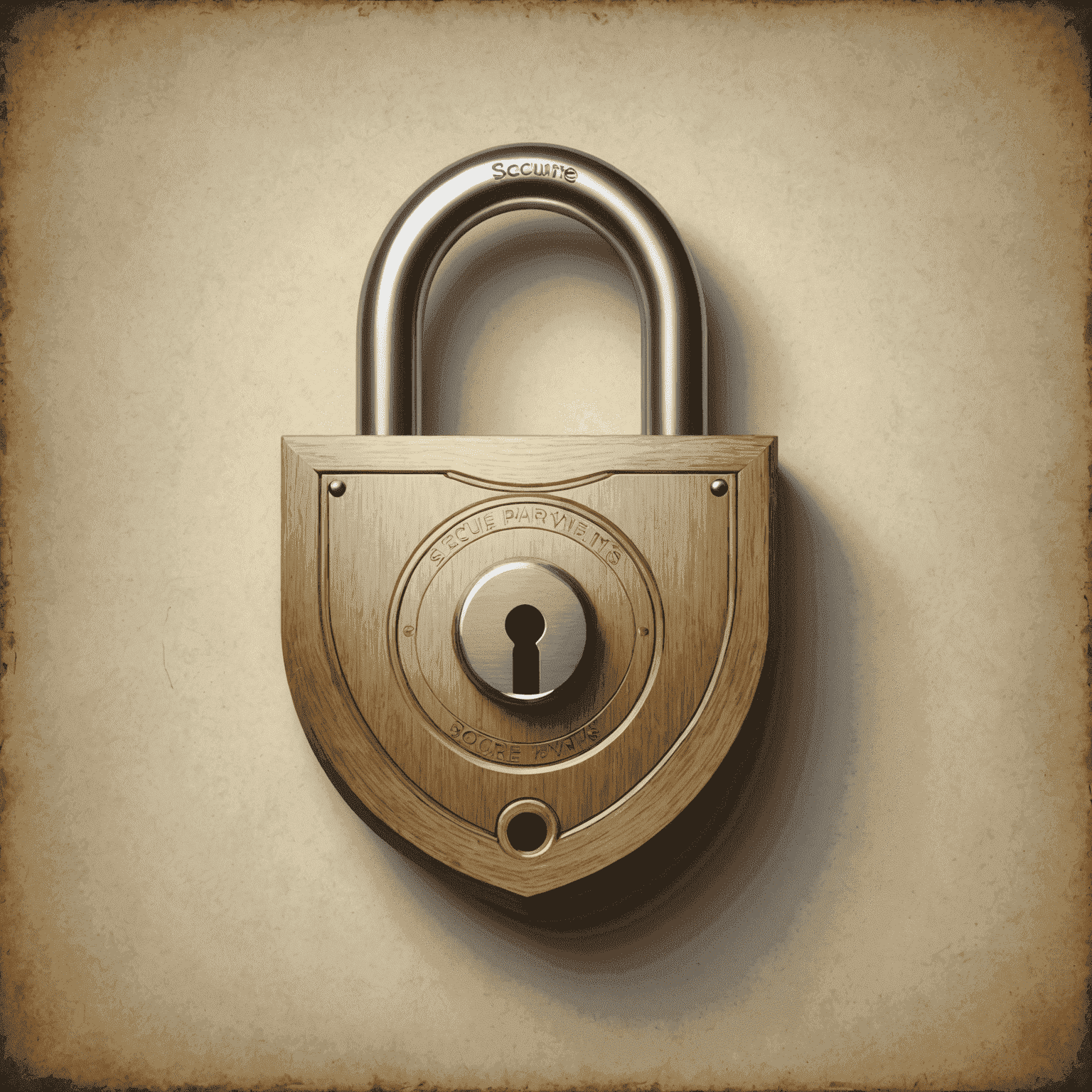 Illustration of a lock representing secure payments